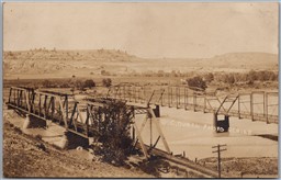 Postcard RPPC c1910s Billings Montana Scenic View of Two Bridges by O. C. Ovren