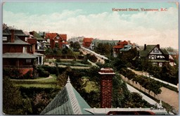 Postcard Vancouver British Columbia c1914 Howard Street Residential Homes