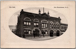 Postcard New Westminster British Columbia c1910s City Hall Embossed Border