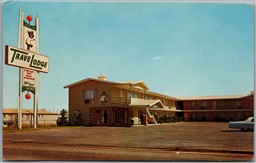Postcard Winslow Arizona c1960s Travelodge Motel Route 66 Roadside