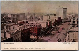 Postcard Winnipeg Manitoba c1900s Main Street Novelty Souvenir Co. Warwick