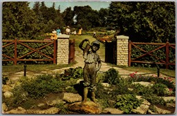 Postcard Winnipeg Manitoba c1973 Assiniboine Park the Boy with Leaky Boot
