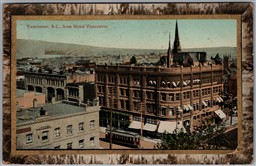 Postcard Vancouver British Columbia c1913 View from Hotel Grandview Street