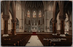 Postcard Vancouver British Columbia Church of our Lady of the Holy Rosary