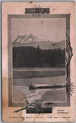 Postcard Mount Garibaldi British Columbia on Route of SS Britania Howe Sound