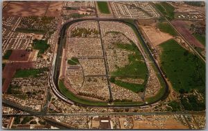 Postcard Indianapolis Indiana Motor Speedway Aerial View Indy 500