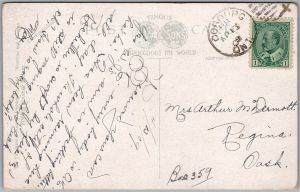 Postcard Cobourg Ontario c1909 Cedarmere Hotel Demolished 1933 Northumberland (back)