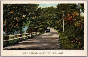 Postcard Centreville Ontario c1930s Scenic View 