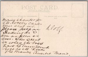 Postcard Sydney New South Wales Bradley's Head Harbour Sailing Valentine (back)