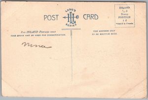 Postcard c1910s RMS Tunisian Allan Line by Hugo Lang (back)