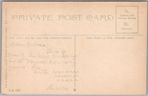 Postcard Brantford Ontario c1910s New Collegiate Institute by Stedman Bros. (back)