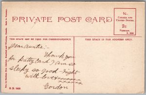 Postcard Brantford Ontario c1910s Lorne Bridge and Grand River Dam by Stedman (back)