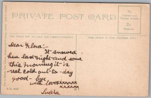 Postcard Brantford Ontario c1910s Grand River from Lorne Bridge by Stedman Bros. (back)