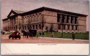 Postcard Chicago Illinois c1910s Art Institute by Hammon Publishing No. 167