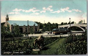 Postcard St. Paul Minnesota c1910s Como Park Entrance Streetcar