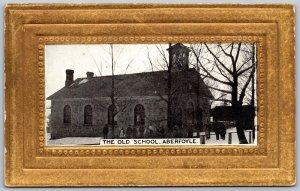 Postcard Aberfoyle Ontario c1910s The Old School Embossed Wellington County