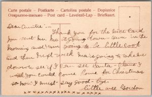 Postcard Brantford Ontario c1910s Fire Hall Building Firemen Brant County (back)
