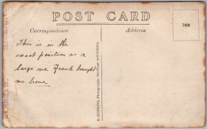 Postcard RPPC HMS Lord Nelson Royal Navy Battleship *as is* (back)