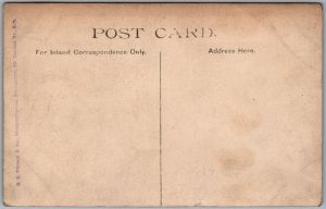 Postcard RPPC HMS Cumberland Royal Navy Armoured Cruiser by H.G. Pearce & Co. (back)