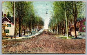 Postcard Napanee Ontario 1909 Piety Hill Lennox and Addington County Hand Tinted