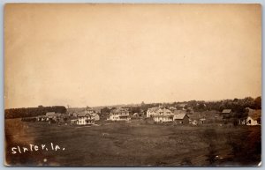 Postcard RPPC c1907 Slater Iowa View of Southern Town Houses Story County