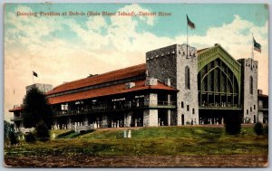 Postcard Bob-Lo Ontario 1914 Bois Blanc Island Dancing Pavilion on Detroit River