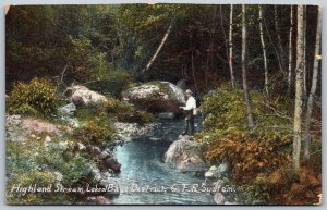 Postcard Lake of Bays District Ontario c1909 Highland Stream G.T.R. System PSD