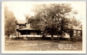 Postcard RPPC c1932 Port Stanton Ontario Stanton House on Sparrow Lake
