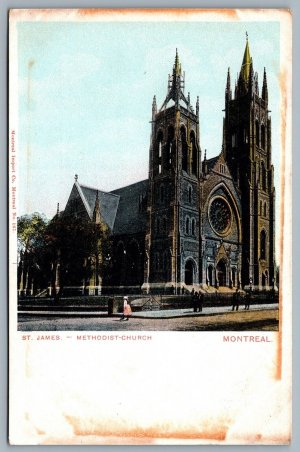 Postcard Montreal Quebec c1906 St. James Methodist Church Built 1889