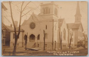 Postcard RPPC c1910s Mount Union Pennsylvania Presbyterian Church 