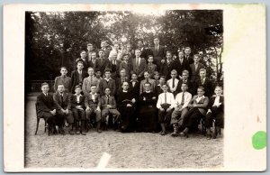 Postcard RPPC c1910s Group Photo of Pupils and Teachers? Religious School?