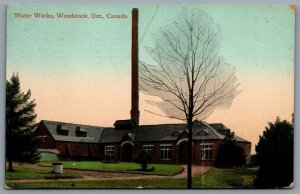 Postcard Woodstock Ontario c1911 Water Works Oxford County