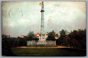 Postcard Hazleton PA c1909 Soldiers Monument Gettysburg National Cemetery
