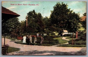 Postcard Hazleton Pennsylvania c1909 Scene in Hazle Park Luzerne County