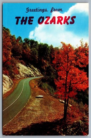 Postcard Ozarks MO c1960s Greetings from the Ozarks Missouri