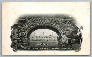 Postcard Annapolis Royal Nova Scotia c1905 Sally Port Old French Port Unused