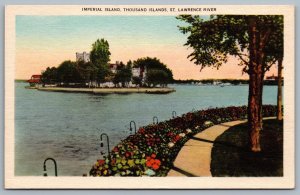 Postcard Thousand Islands Ontario c1930s Imperial Island St. Lawrence River 