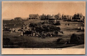 Postcard Cottage City Massachusetts c1900s Ocean Park Oak Bluffs Albertype