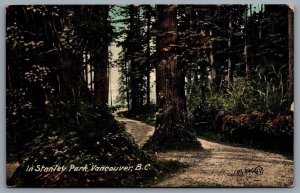 Postcard Vancouver BC c1910  In Stanley Park CDS Machine Cancel Vancouver