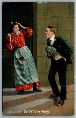 Postcard c1910 Rules for Lovers Don