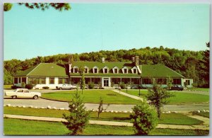 Postcard c1960s Bancroft Ontario District Red Cross Hospital Old Cars Defunct