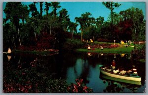 Postcard Cypress Gardens Florida c1953 America’s Tropical Wonderland Lake Eloise