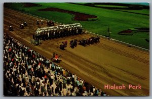 Postcard Hialeah FL Hialeah Race Track Park Dukane Press