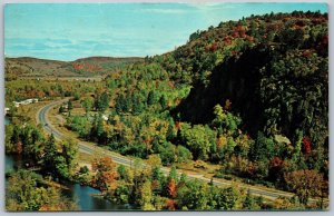 Postcard Bancroft Ontario c1960s Aerial View Eagles Nest Madawaska Valley