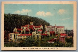 Postcard Montreal Canada c1940 Royal Victoria Hospital CDS Cancel Brockville ON