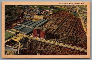 Postcard Ohama NE c1948 Union Stock Yards Stockmen’s Clothes Shop Advertisement