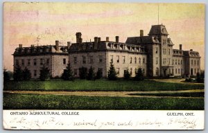 Postcard Guelph Ontario c1906 Ontario Agricultural College Wellington County