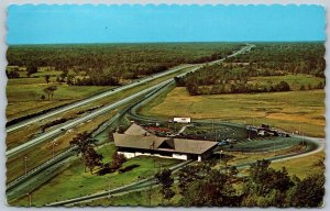 Postcard Kingston Ontario c1960s Highlander Restaurant BP Service Center Hwy 401