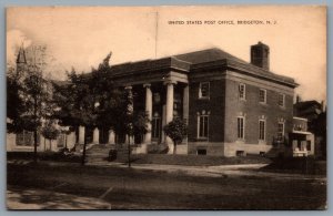 Postcard Bridgeton NJ c1930s United States Post Office Cumberland County