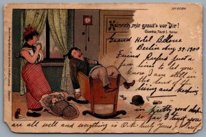 Postcard Germany c1900 Bruno Burger Johann Wolfgang von Goethe Quote 